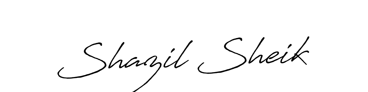 It looks lik you need a new signature style for name Shazil Sheik. Design unique handwritten (Antro_Vectra_Bolder) signature with our free signature maker in just a few clicks. Shazil Sheik signature style 7 images and pictures png