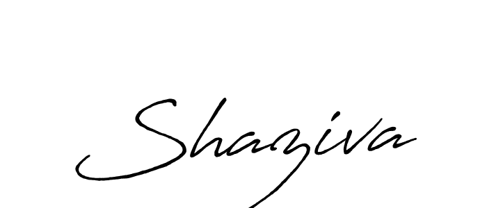 Once you've used our free online signature maker to create your best signature Antro_Vectra_Bolder style, it's time to enjoy all of the benefits that Shaziva name signing documents. Shaziva signature style 7 images and pictures png