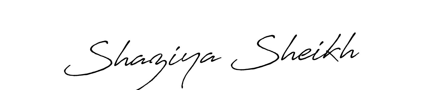 Also You can easily find your signature by using the search form. We will create Shaziya Sheikh name handwritten signature images for you free of cost using Antro_Vectra_Bolder sign style. Shaziya Sheikh signature style 7 images and pictures png