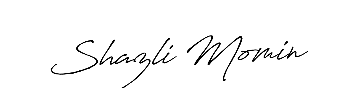 Similarly Antro_Vectra_Bolder is the best handwritten signature design. Signature creator online .You can use it as an online autograph creator for name Shazli Momin. Shazli Momin signature style 7 images and pictures png