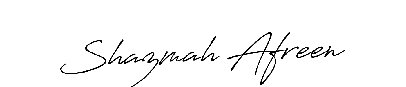 Shazmah Afreen stylish signature style. Best Handwritten Sign (Antro_Vectra_Bolder) for my name. Handwritten Signature Collection Ideas for my name Shazmah Afreen. Shazmah Afreen signature style 7 images and pictures png