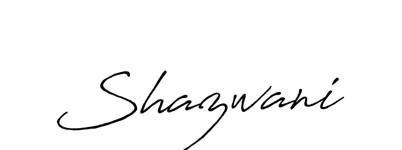 Also we have Shazwani name is the best signature style. Create professional handwritten signature collection using Antro_Vectra_Bolder autograph style. Shazwani signature style 7 images and pictures png