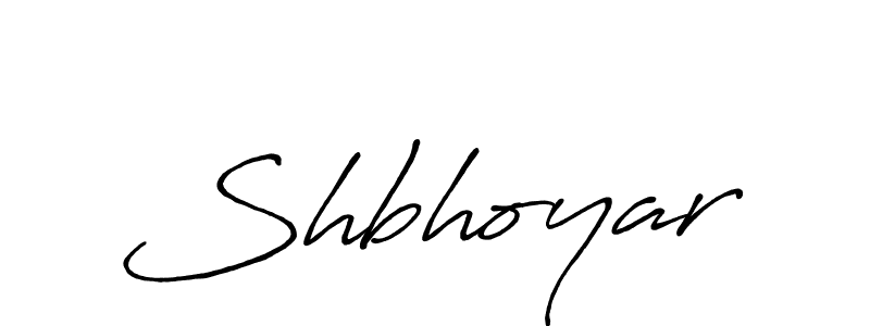 You should practise on your own different ways (Antro_Vectra_Bolder) to write your name (Shbhoyar) in signature. don't let someone else do it for you. Shbhoyar signature style 7 images and pictures png