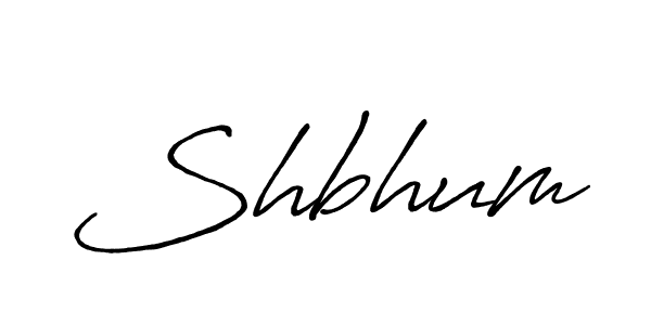 Use a signature maker to create a handwritten signature online. With this signature software, you can design (Antro_Vectra_Bolder) your own signature for name Shbhum. Shbhum signature style 7 images and pictures png
