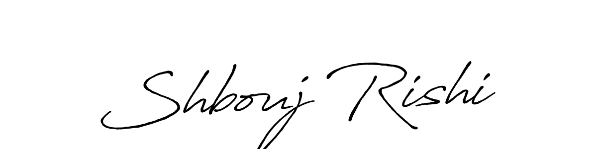 Design your own signature with our free online signature maker. With this signature software, you can create a handwritten (Antro_Vectra_Bolder) signature for name Shbouj Rishi. Shbouj Rishi signature style 7 images and pictures png