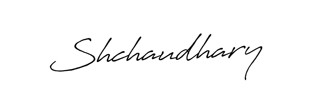 How to make Shchaudhary name signature. Use Antro_Vectra_Bolder style for creating short signs online. This is the latest handwritten sign. Shchaudhary signature style 7 images and pictures png