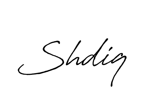 Make a beautiful signature design for name Shdiq. With this signature (Antro_Vectra_Bolder) style, you can create a handwritten signature for free. Shdiq signature style 7 images and pictures png