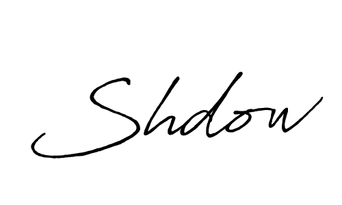 Shdow stylish signature style. Best Handwritten Sign (Antro_Vectra_Bolder) for my name. Handwritten Signature Collection Ideas for my name Shdow. Shdow signature style 7 images and pictures png