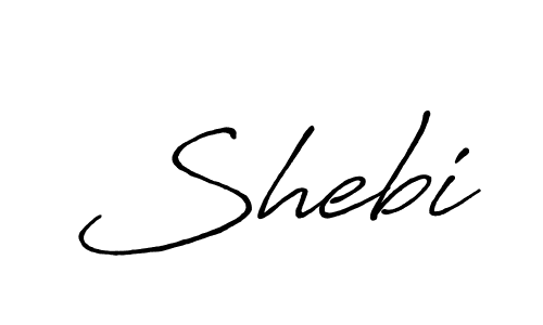 Make a beautiful signature design for name Shebi. With this signature (Antro_Vectra_Bolder) style, you can create a handwritten signature for free. Shebi signature style 7 images and pictures png