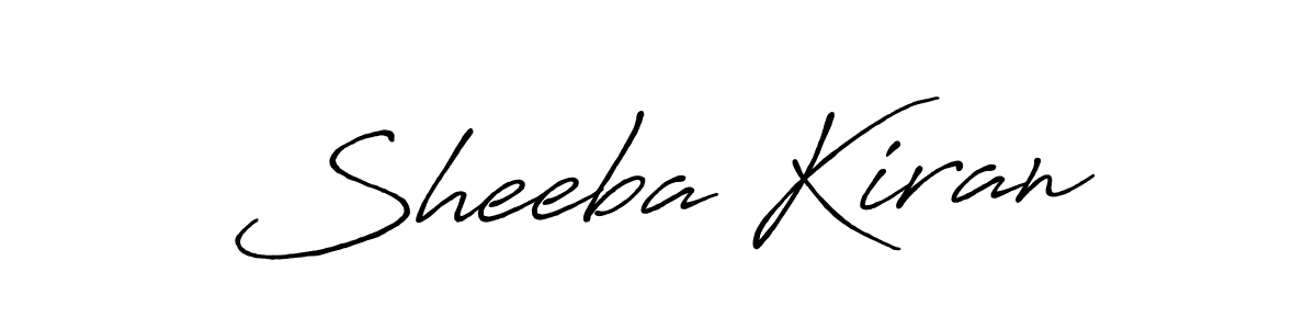 Sheeba Kiran stylish signature style. Best Handwritten Sign (Antro_Vectra_Bolder) for my name. Handwritten Signature Collection Ideas for my name Sheeba Kiran. Sheeba Kiran signature style 7 images and pictures png