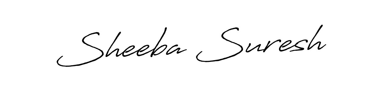 Make a beautiful signature design for name Sheeba Suresh. Use this online signature maker to create a handwritten signature for free. Sheeba Suresh signature style 7 images and pictures png