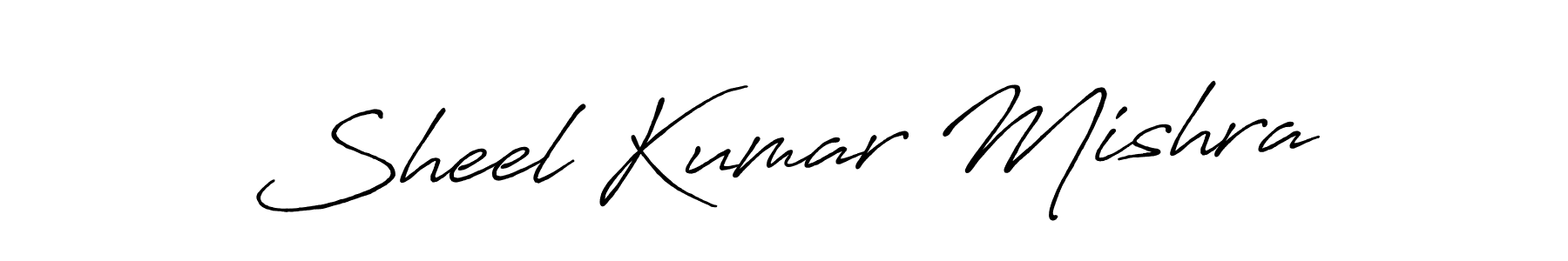 Create a beautiful signature design for name Sheel Kumar Mishra. With this signature (Antro_Vectra_Bolder) fonts, you can make a handwritten signature for free. Sheel Kumar Mishra signature style 7 images and pictures png