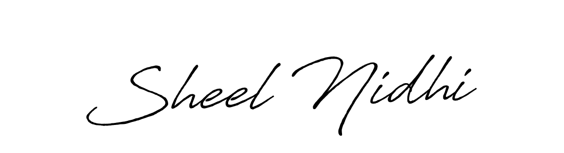 Also You can easily find your signature by using the search form. We will create Sheel Nidhi name handwritten signature images for you free of cost using Antro_Vectra_Bolder sign style. Sheel Nidhi signature style 7 images and pictures png