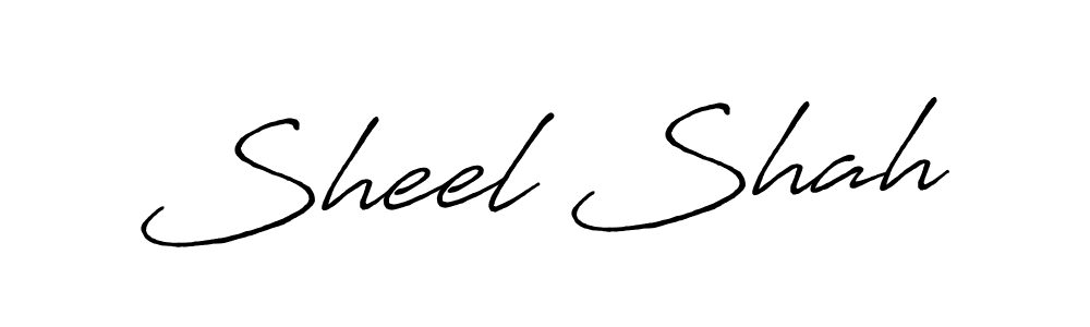 Sheel Shah stylish signature style. Best Handwritten Sign (Antro_Vectra_Bolder) for my name. Handwritten Signature Collection Ideas for my name Sheel Shah. Sheel Shah signature style 7 images and pictures png