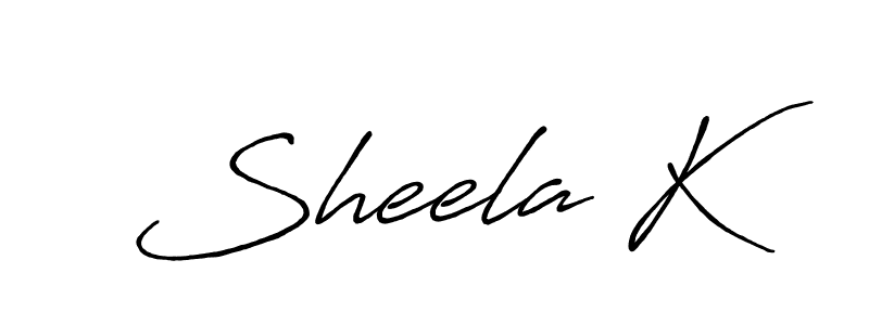 Best and Professional Signature Style for Sheela K. Antro_Vectra_Bolder Best Signature Style Collection. Sheela K signature style 7 images and pictures png