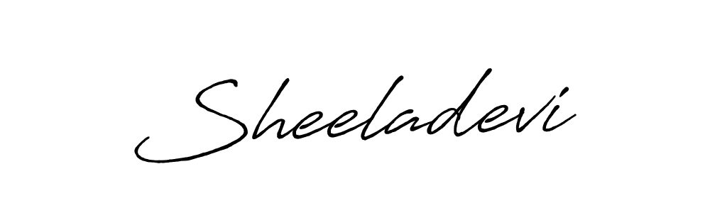 Create a beautiful signature design for name Sheeladevi. With this signature (Antro_Vectra_Bolder) fonts, you can make a handwritten signature for free. Sheeladevi signature style 7 images and pictures png