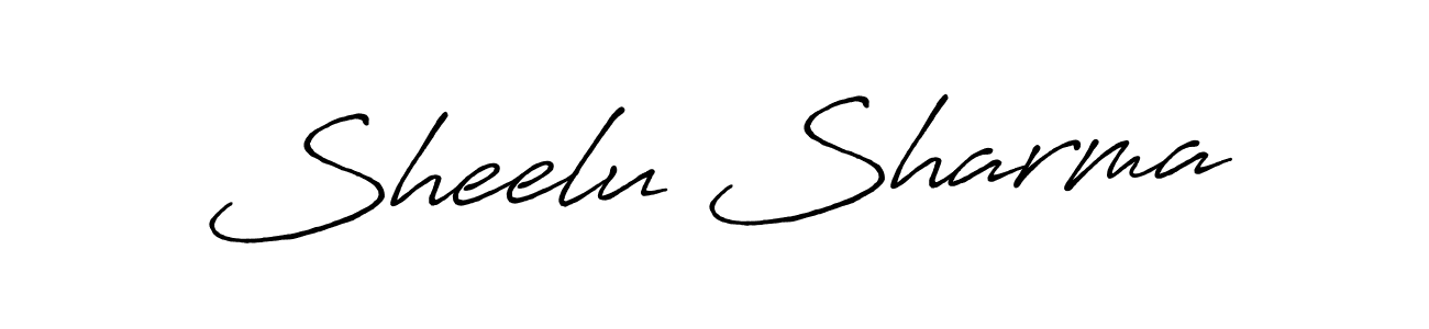 It looks lik you need a new signature style for name Sheelu Sharma. Design unique handwritten (Antro_Vectra_Bolder) signature with our free signature maker in just a few clicks. Sheelu Sharma signature style 7 images and pictures png