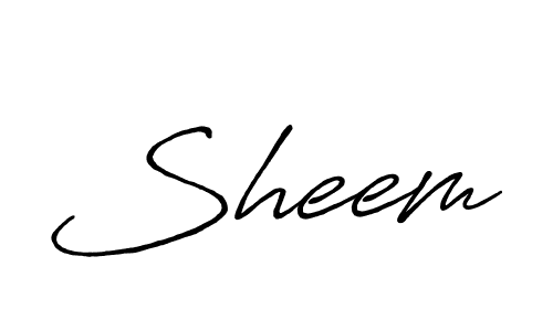 Create a beautiful signature design for name Sheem. With this signature (Antro_Vectra_Bolder) fonts, you can make a handwritten signature for free. Sheem signature style 7 images and pictures png