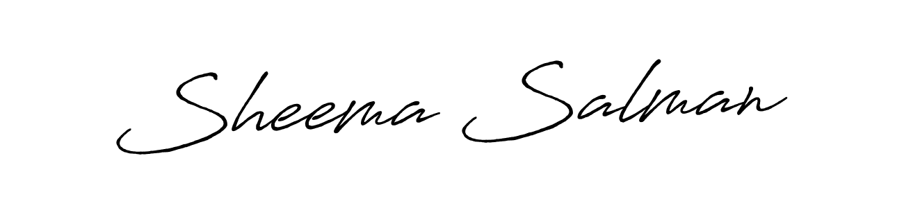 Sheema Salman stylish signature style. Best Handwritten Sign (Antro_Vectra_Bolder) for my name. Handwritten Signature Collection Ideas for my name Sheema Salman. Sheema Salman signature style 7 images and pictures png
