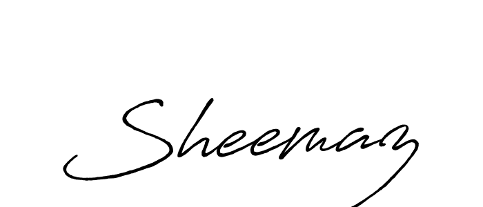 Use a signature maker to create a handwritten signature online. With this signature software, you can design (Antro_Vectra_Bolder) your own signature for name Sheemaz. Sheemaz signature style 7 images and pictures png