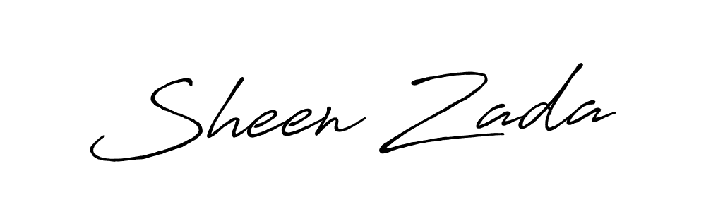 Design your own signature with our free online signature maker. With this signature software, you can create a handwritten (Antro_Vectra_Bolder) signature for name Sheen Zada. Sheen Zada signature style 7 images and pictures png