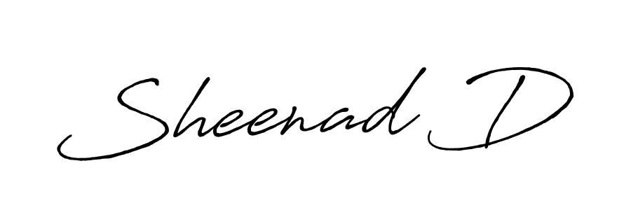 How to make Sheenad D signature? Antro_Vectra_Bolder is a professional autograph style. Create handwritten signature for Sheenad D name. Sheenad D signature style 7 images and pictures png