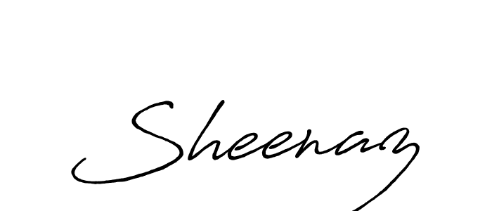 Make a beautiful signature design for name Sheenaz. With this signature (Antro_Vectra_Bolder) style, you can create a handwritten signature for free. Sheenaz signature style 7 images and pictures png