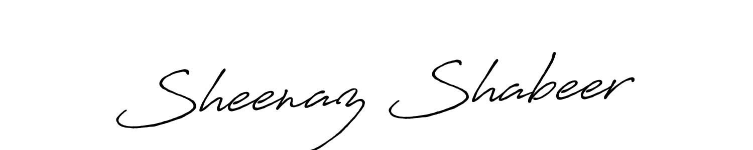 How to Draw Sheenaz Shabeer signature style? Antro_Vectra_Bolder is a latest design signature styles for name Sheenaz Shabeer. Sheenaz Shabeer signature style 7 images and pictures png