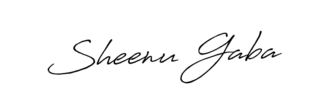 How to make Sheenu Gaba signature? Antro_Vectra_Bolder is a professional autograph style. Create handwritten signature for Sheenu Gaba name. Sheenu Gaba signature style 7 images and pictures png