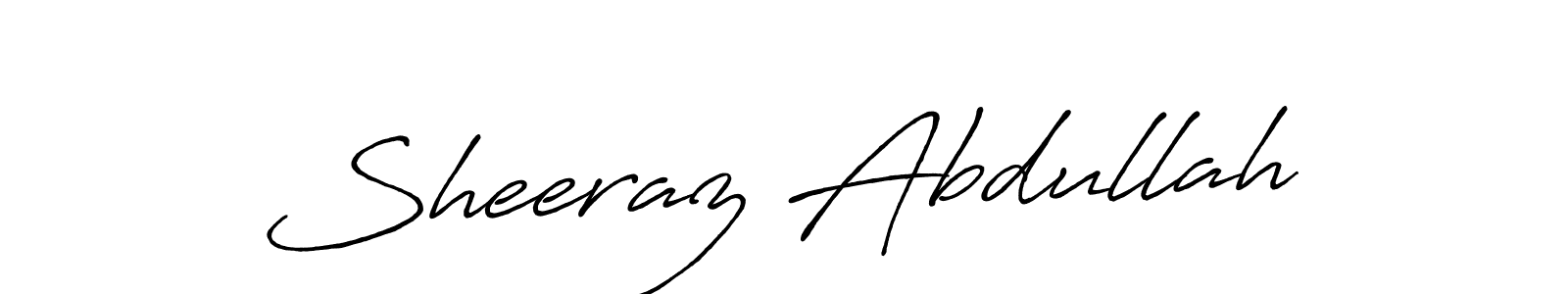 How to make Sheeraz Abdullah signature? Antro_Vectra_Bolder is a professional autograph style. Create handwritten signature for Sheeraz Abdullah name. Sheeraz Abdullah signature style 7 images and pictures png