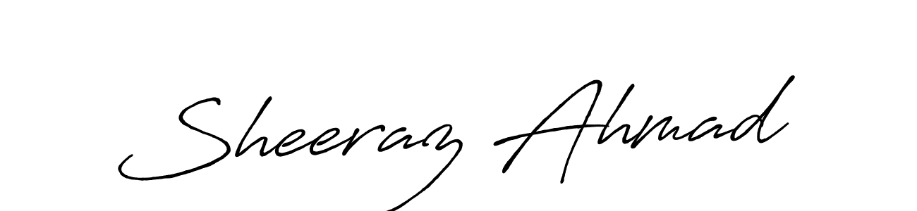 Sheeraz Ahmad stylish signature style. Best Handwritten Sign (Antro_Vectra_Bolder) for my name. Handwritten Signature Collection Ideas for my name Sheeraz Ahmad. Sheeraz Ahmad signature style 7 images and pictures png