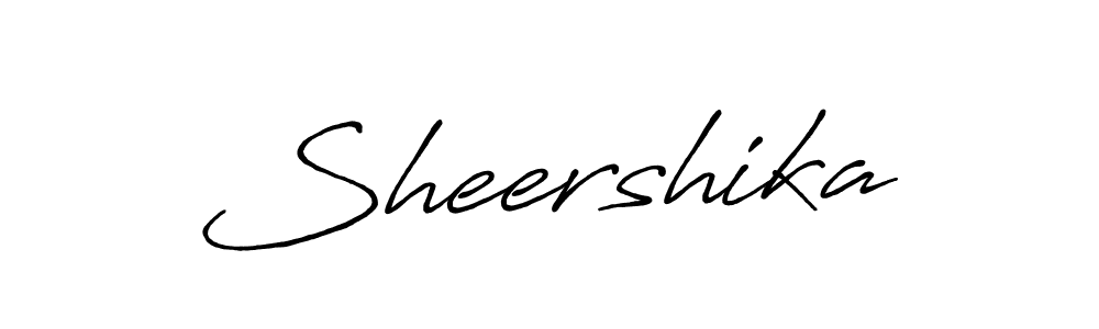Create a beautiful signature design for name Sheershika. With this signature (Antro_Vectra_Bolder) fonts, you can make a handwritten signature for free. Sheershika signature style 7 images and pictures png