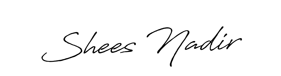 It looks lik you need a new signature style for name Shees Nadir. Design unique handwritten (Antro_Vectra_Bolder) signature with our free signature maker in just a few clicks. Shees Nadir signature style 7 images and pictures png