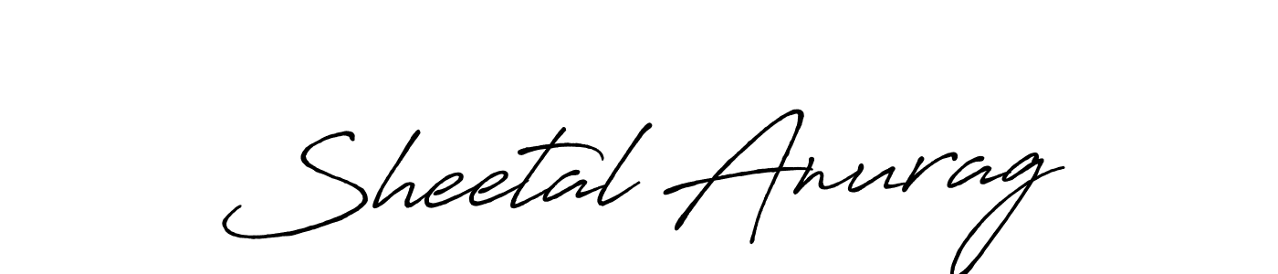 Also we have Sheetal Anurag name is the best signature style. Create professional handwritten signature collection using Antro_Vectra_Bolder autograph style. Sheetal Anurag signature style 7 images and pictures png