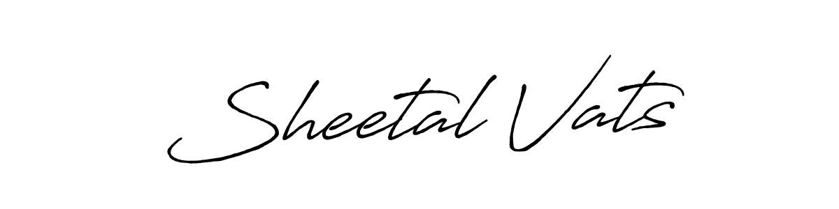 Design your own signature with our free online signature maker. With this signature software, you can create a handwritten (Antro_Vectra_Bolder) signature for name Sheetal Vats. Sheetal Vats signature style 7 images and pictures png