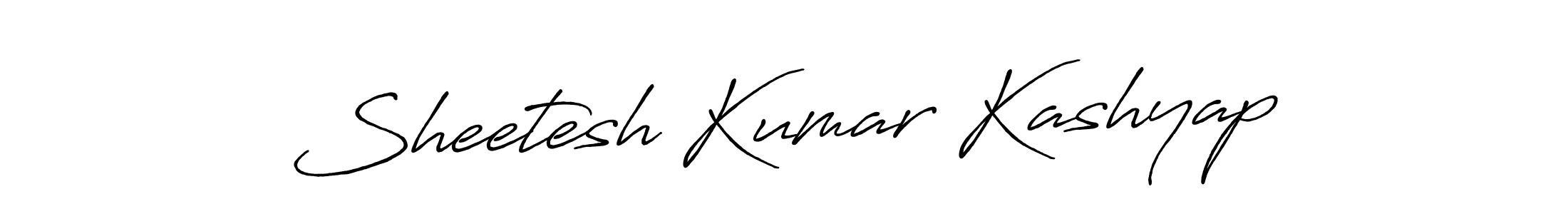 Sheetesh Kumar Kashyap stylish signature style. Best Handwritten Sign (Antro_Vectra_Bolder) for my name. Handwritten Signature Collection Ideas for my name Sheetesh Kumar Kashyap. Sheetesh Kumar Kashyap signature style 7 images and pictures png