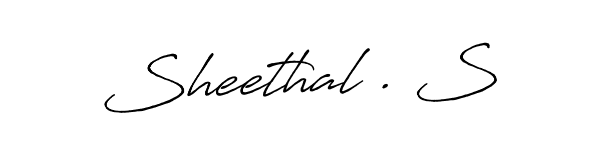 How to make Sheethal . S signature? Antro_Vectra_Bolder is a professional autograph style. Create handwritten signature for Sheethal . S name. Sheethal . S signature style 7 images and pictures png