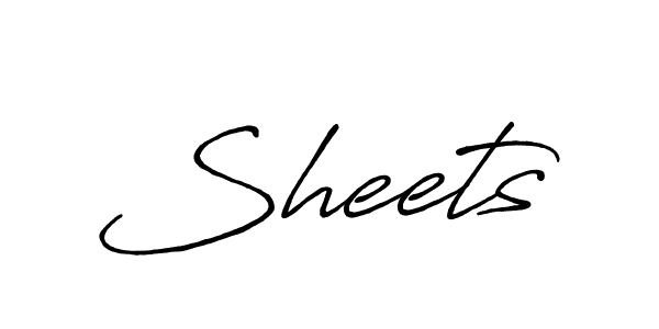 How to make Sheets signature? Antro_Vectra_Bolder is a professional autograph style. Create handwritten signature for Sheets name. Sheets signature style 7 images and pictures png