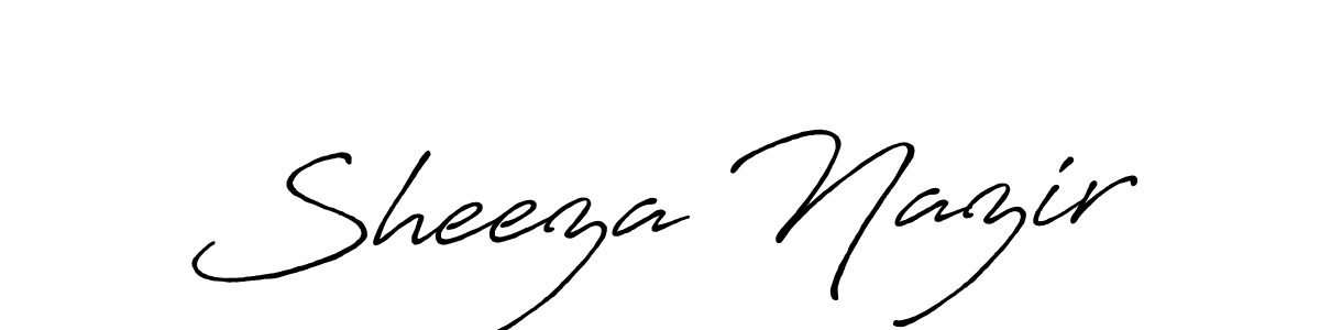 Also You can easily find your signature by using the search form. We will create Sheeza Nazir name handwritten signature images for you free of cost using Antro_Vectra_Bolder sign style. Sheeza Nazir signature style 7 images and pictures png