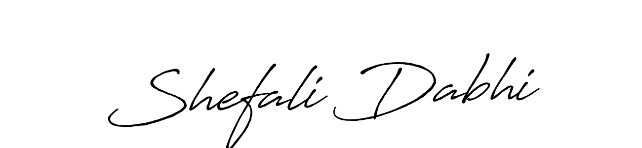Shefali Dabhi stylish signature style. Best Handwritten Sign (Antro_Vectra_Bolder) for my name. Handwritten Signature Collection Ideas for my name Shefali Dabhi. Shefali Dabhi signature style 7 images and pictures png