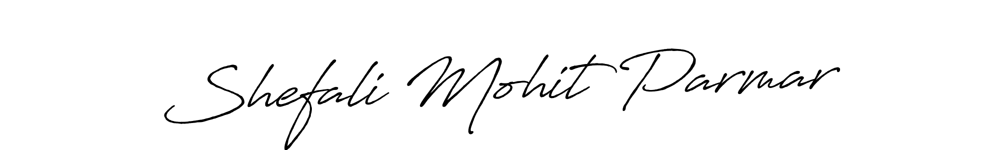 Also You can easily find your signature by using the search form. We will create Shefali Mohit Parmar name handwritten signature images for you free of cost using Antro_Vectra_Bolder sign style. Shefali Mohit Parmar signature style 7 images and pictures png