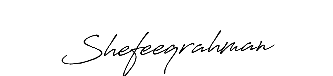 Design your own signature with our free online signature maker. With this signature software, you can create a handwritten (Antro_Vectra_Bolder) signature for name Shefeeqrahman. Shefeeqrahman signature style 7 images and pictures png