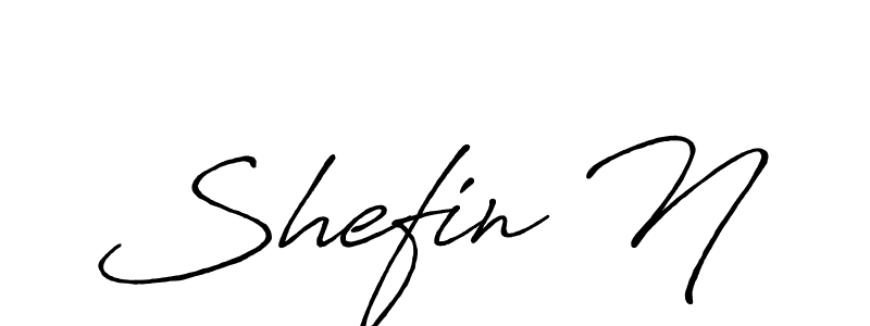 Use a signature maker to create a handwritten signature online. With this signature software, you can design (Antro_Vectra_Bolder) your own signature for name Shefin N. Shefin N signature style 7 images and pictures png