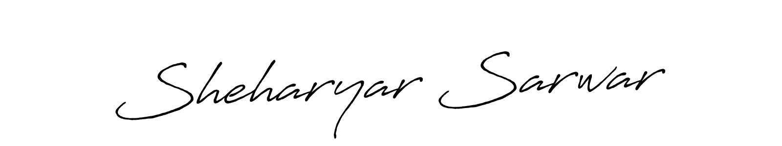 Sheharyar Sarwar stylish signature style. Best Handwritten Sign (Antro_Vectra_Bolder) for my name. Handwritten Signature Collection Ideas for my name Sheharyar Sarwar. Sheharyar Sarwar signature style 7 images and pictures png