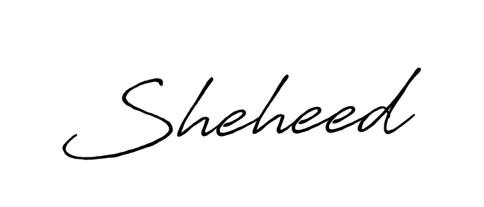 Use a signature maker to create a handwritten signature online. With this signature software, you can design (Antro_Vectra_Bolder) your own signature for name Sheheed. Sheheed signature style 7 images and pictures png