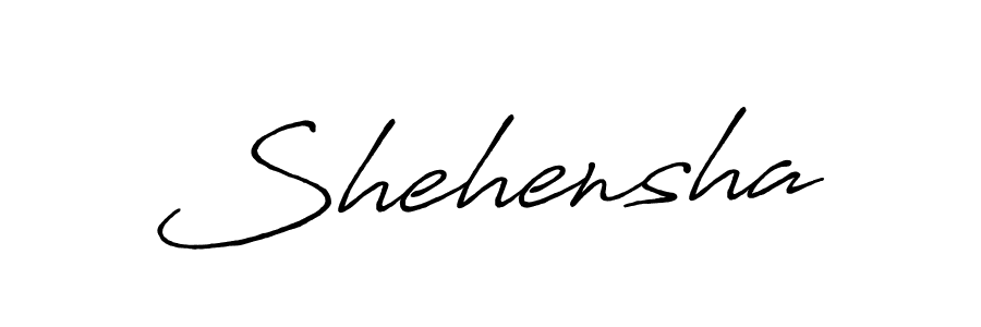 Create a beautiful signature design for name Shehensha. With this signature (Antro_Vectra_Bolder) fonts, you can make a handwritten signature for free. Shehensha signature style 7 images and pictures png