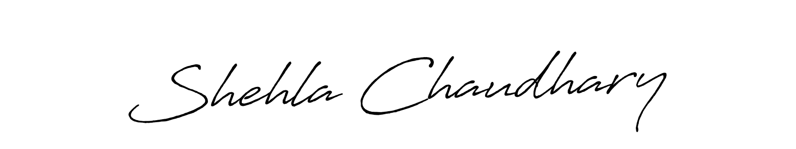 How to make Shehla Chaudhary signature? Antro_Vectra_Bolder is a professional autograph style. Create handwritten signature for Shehla Chaudhary name. Shehla Chaudhary signature style 7 images and pictures png