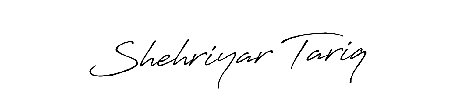 Shehriyar Tariq stylish signature style. Best Handwritten Sign (Antro_Vectra_Bolder) for my name. Handwritten Signature Collection Ideas for my name Shehriyar Tariq. Shehriyar Tariq signature style 7 images and pictures png