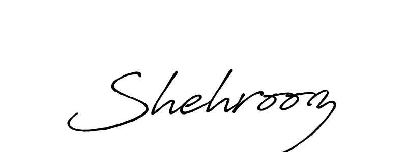 Use a signature maker to create a handwritten signature online. With this signature software, you can design (Antro_Vectra_Bolder) your own signature for name Shehrooz. Shehrooz signature style 7 images and pictures png