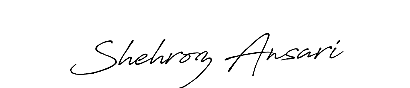 How to make Shehroz Ansari signature? Antro_Vectra_Bolder is a professional autograph style. Create handwritten signature for Shehroz Ansari name. Shehroz Ansari signature style 7 images and pictures png